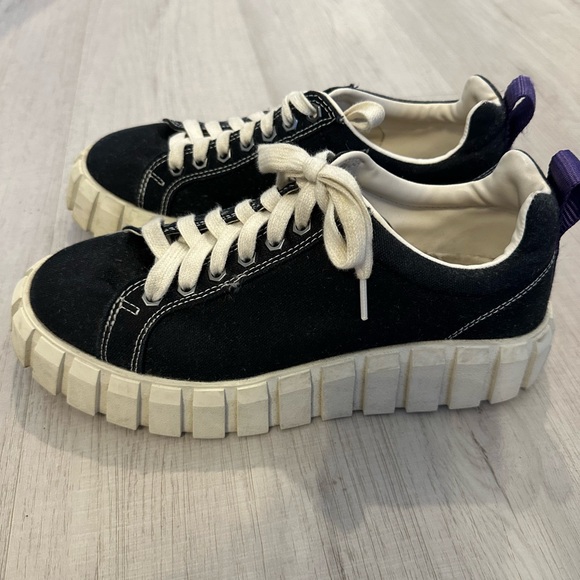 Eytys Odessa Black and White Sneakers - Picture 1 of 3